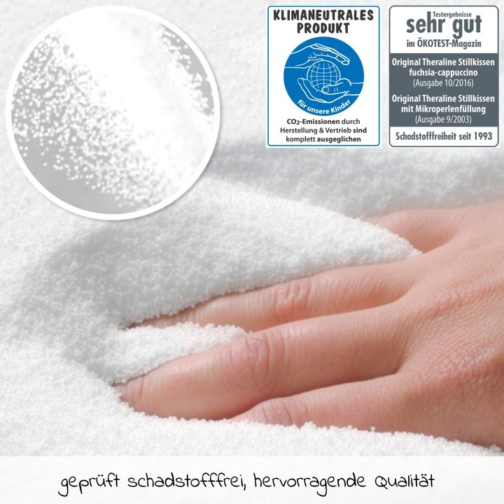 Produktbild Theraline Stillkissen "Das Komfort" mit Microperlenfüllung inkl. Bezug 180 cm (34 cm)