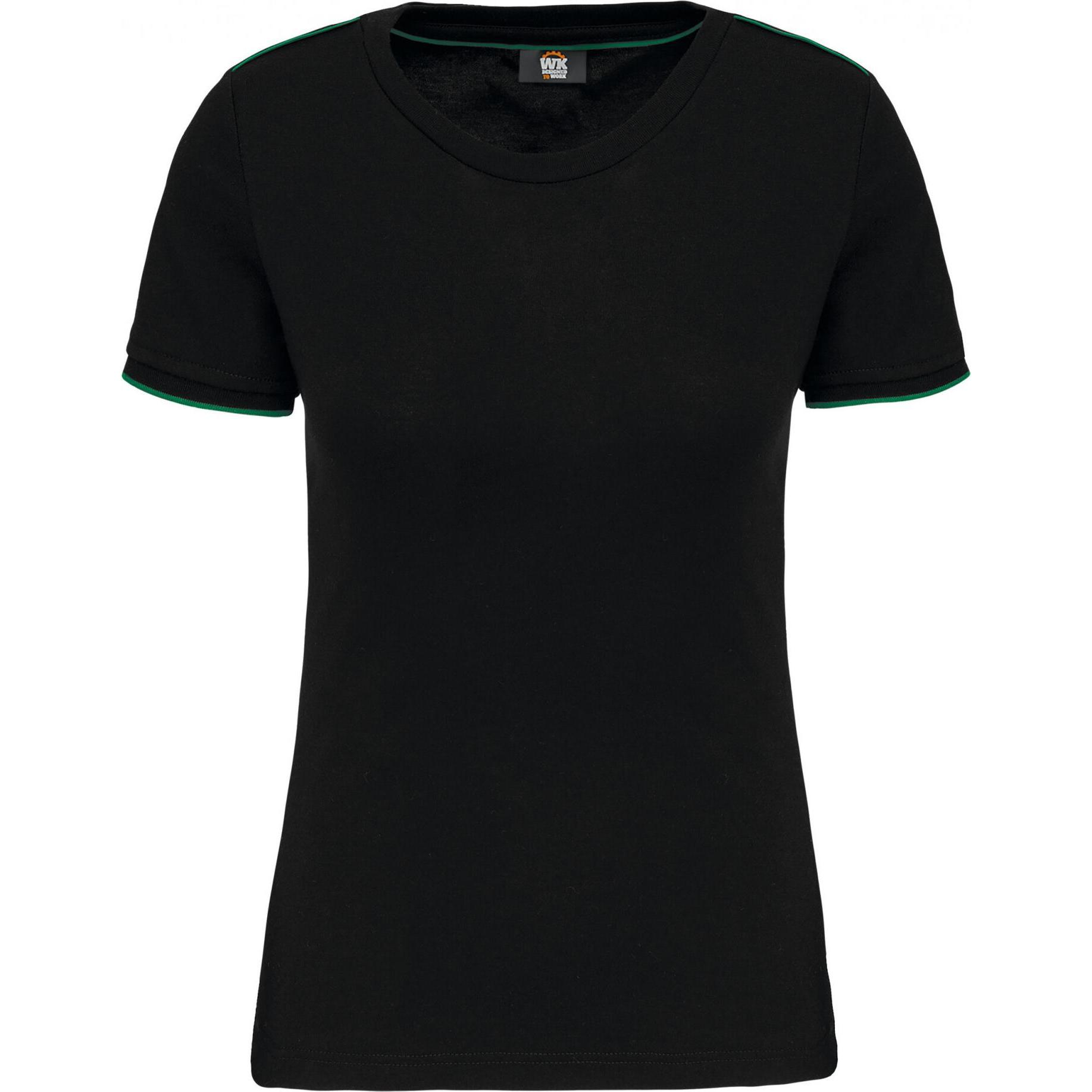 Kariban, Damen, Shirt, DayToDay, Schwarz, Grün, (S)