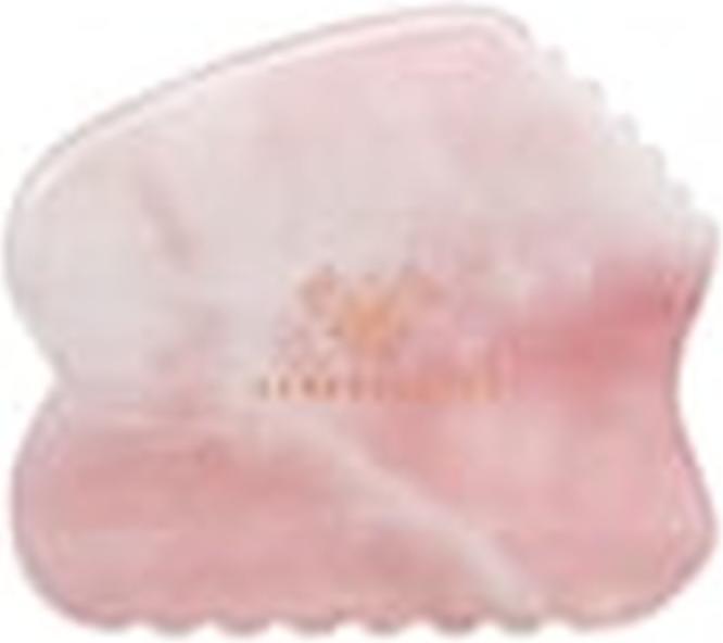 Actual product image Crystallove Rose Quartz Contour Gua Sha - 1 piece