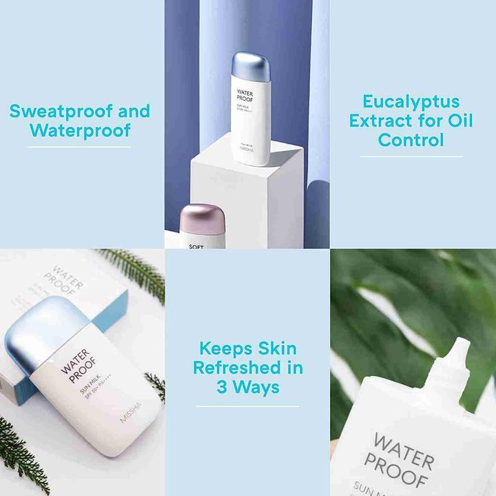 Immagine prodotto Missha Blocco sicuro tuttofare Latte solare impermeabile (Crema solare, Latte solare, SPF 50+, 70 ml)