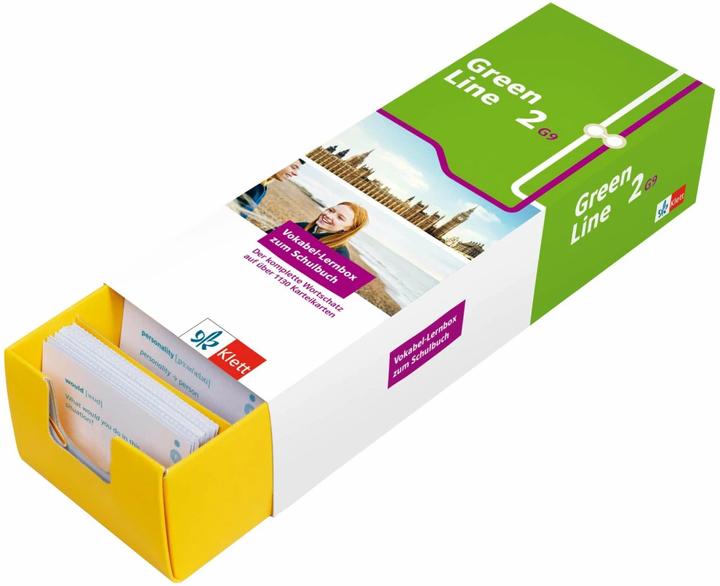 Image du produit Green Line 2 G9 (Neue Ausgabe ab 2019) Klasse 6 Vokabel-Lernbox zum Schulbuch (Allemand, Anglais, Klett Lerntraining, 2021)