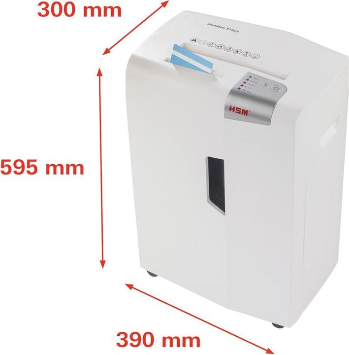 Immagine prodotto HSM shredstar X12pro distruggidocumenti CD, taglio di particelle 2 x 15 mm 2 (Taglio delle particelle)