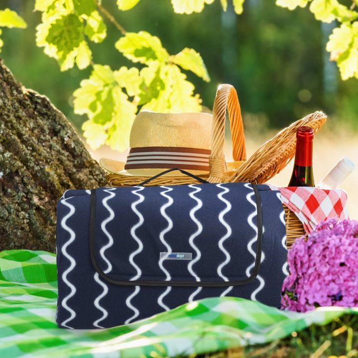 Actual product image Relaxdays Picnic blanket