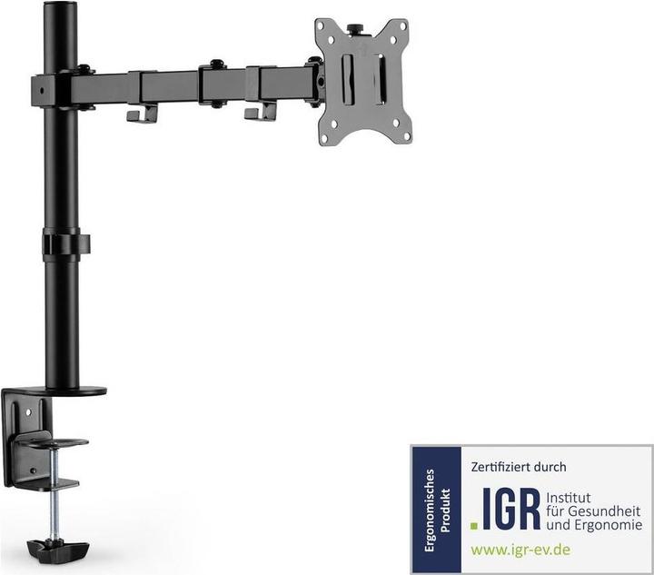 Immagine prodotto Digitus Supporto universale a morsetto per monitor singolo (Tavolo, 32", 8 kg)