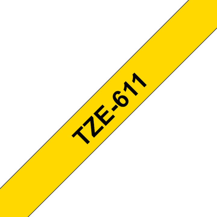 Produktbild Brother Tze-611 (0.60 cm, Schwarz)