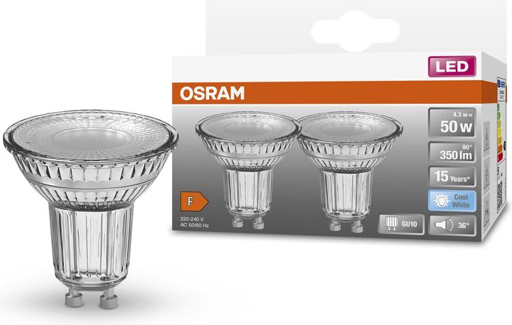 Actual product image Osram GU10 reflector - Par16 (GU10, 350 lm, 2x)