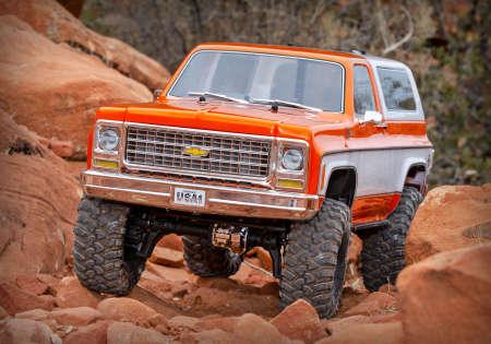 Produktbild Traxxas TRX-4 79 Chevy Blazer orange/weiss 1/10 Crawler RTR Brushed, Clipless, ohne Akku und Ladegerä (RTR Ready-to-Run)
