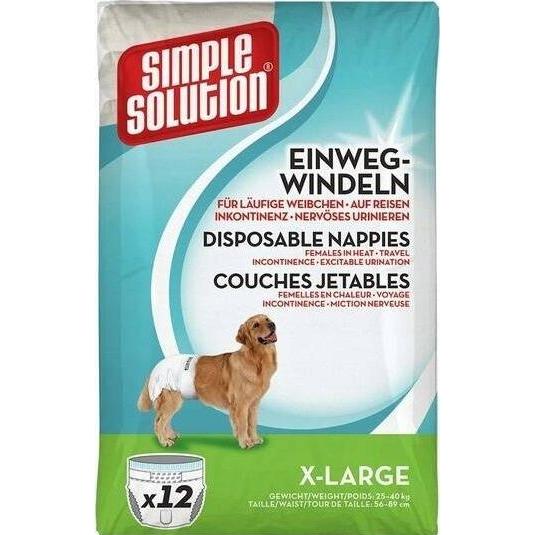 Simple Solution Engangsble til taever, 12 stk., L-XL (Hund), Tierpflegemittel