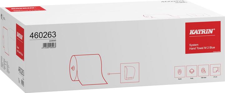 Actual product image Katrin 6 Towel Rolls System 2-ply blue, 580 sheets (6x)