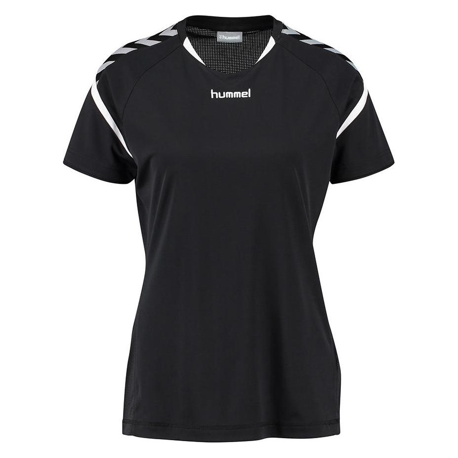 Hummel, Damen, Sportshirt, Authentic Charge Ss Poly Jersey Wo (Xl), Schwarz, Xl