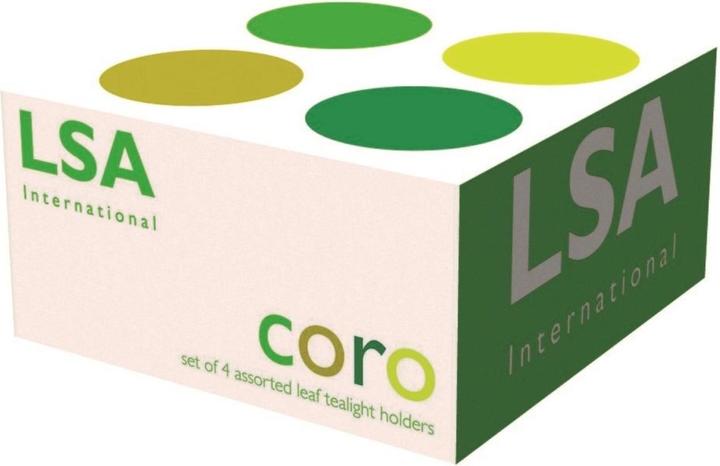 Produktbild LSA Coro Teelichthalter H6.5cm - leaf Farben x 4 (4x)