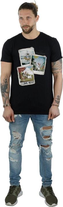 Image du produit Disney Frozen Mens Olaf Polaroid Cotton T-Shirt (S)