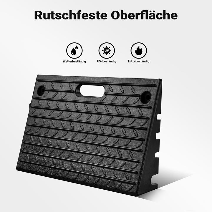 Produktbild Wiltec Bordsteinrampe Gummi 500x315x107mm Rampe Auffahrrampe Auto Motorrad Lkw