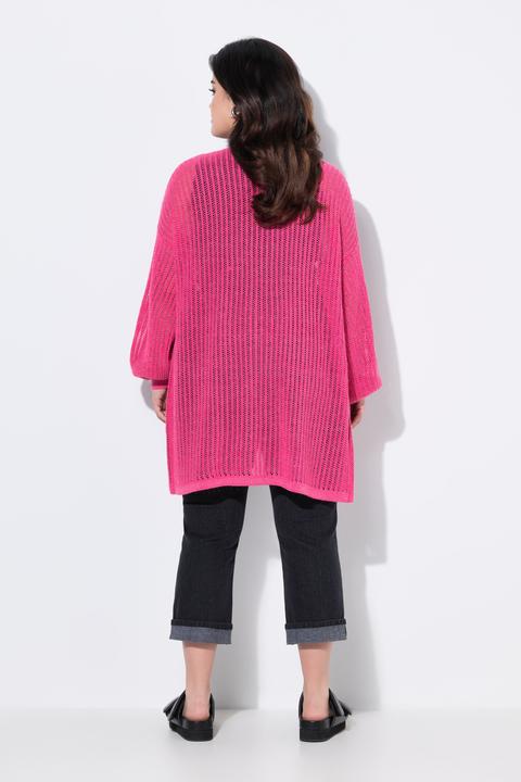 Produktbild Angel of Style Strickjacke, Boxy Passform, Lochstrick mit Glitzer (56)