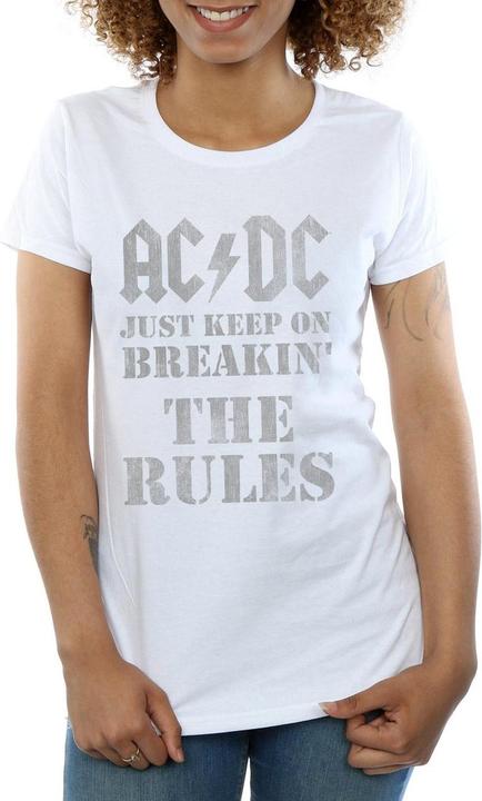 Immagine prodotto AC/DC Maglietta da donna/ragazzo Just Keep On Breaking The Rules in cotone (M)