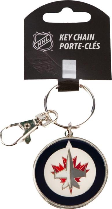 Actual product image Inglasco Winnipeg Jets NHL Logo Keyring