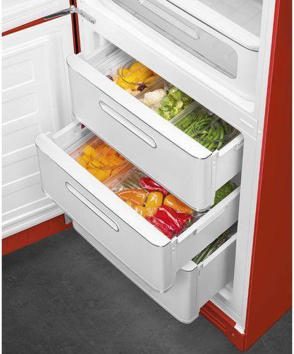 Produktbild Smeg Retro Style Kühl-Gefrierkombination FAB32LRD5 Rot, Links (331 l)