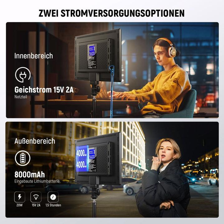 Produktbild Neewer Dauerlicht NL192AI LED Flächenleuchte (Flächenleuchte, Videoleuchte)