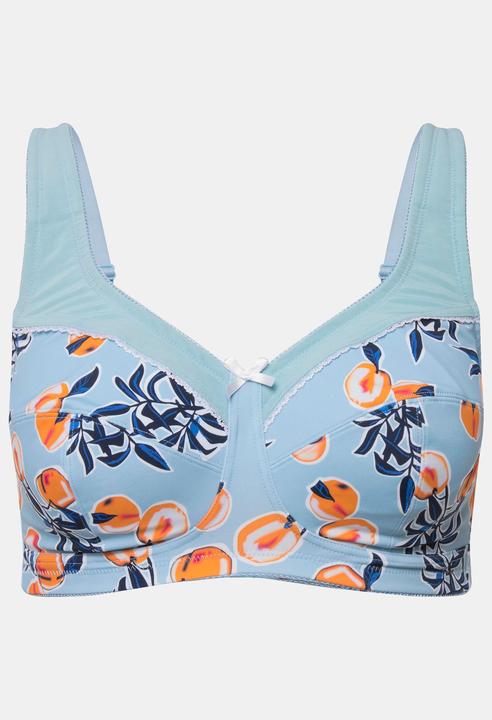 Actual product image Ulla Popken Peach Print Relief Bra (Single pack, 95 C)