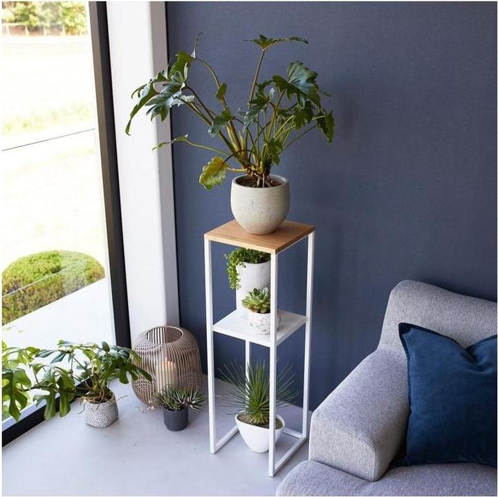 Produktbild Yamazaki 2-stöckiges Regal mit Holzplatte TOWER