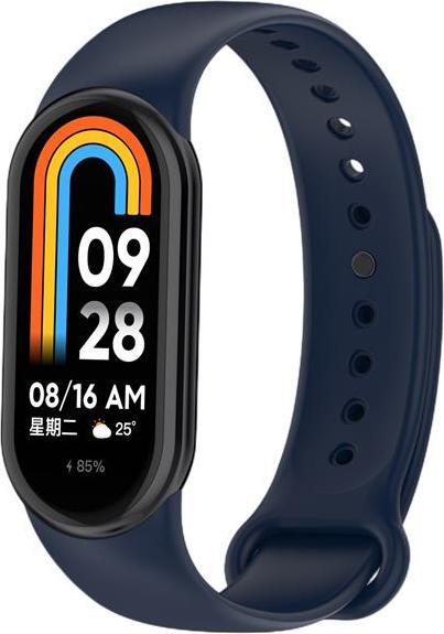 Actual product image OEM Mi Band 9 / M9 / 8 / M8 Silikonarmband (12), Marineblau (Silicone)