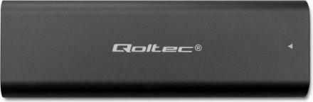 Produktbild Qoltec Obudowa | kieszeń do dyskówM.2 SATA SSD | NVME | USB typ C (M.2)