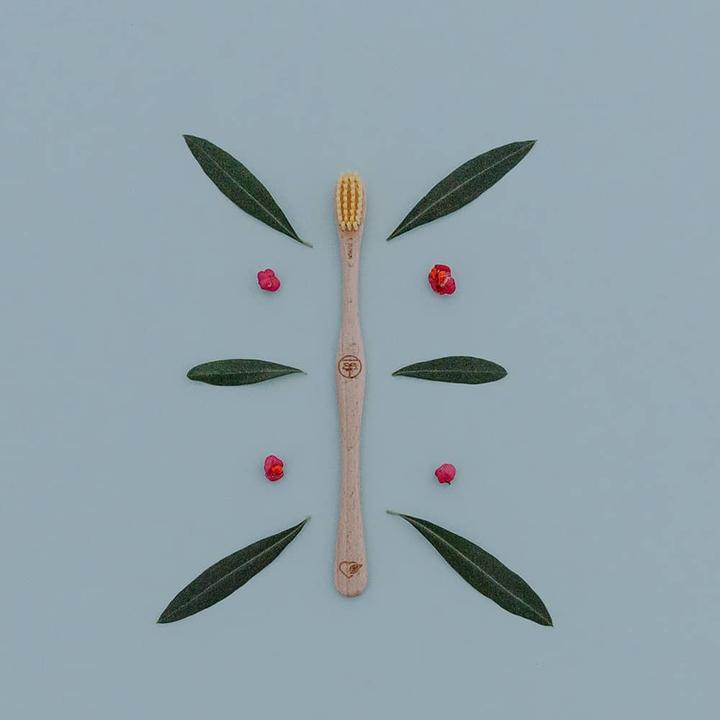 Immagine prodotto Liebwerk Spazzolino da denti in legno di cervo per bambini (Morbido, 1 x)