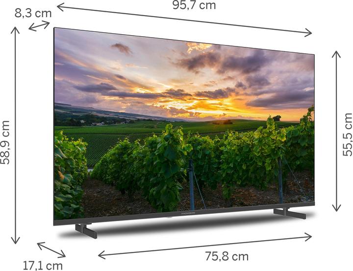 Actual product image Thomson 43-inch Full HD Smart TV (43", QLED, 4K)