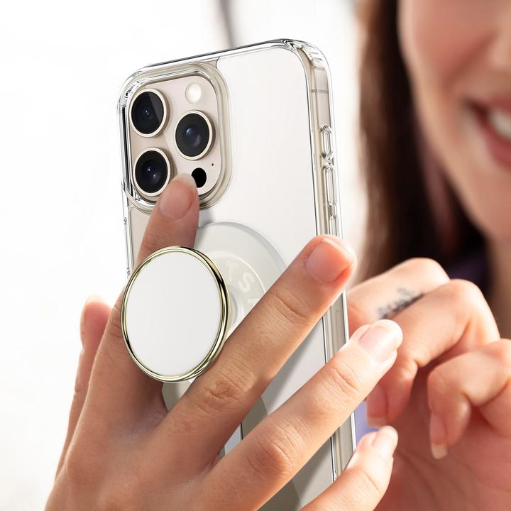 Produktbild PopSockets PopGrip for MagSafe Enamel Coconut Cream