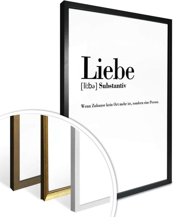 Produktbild Trenddeko Grammatik - Liebe (30 x 40 cm)