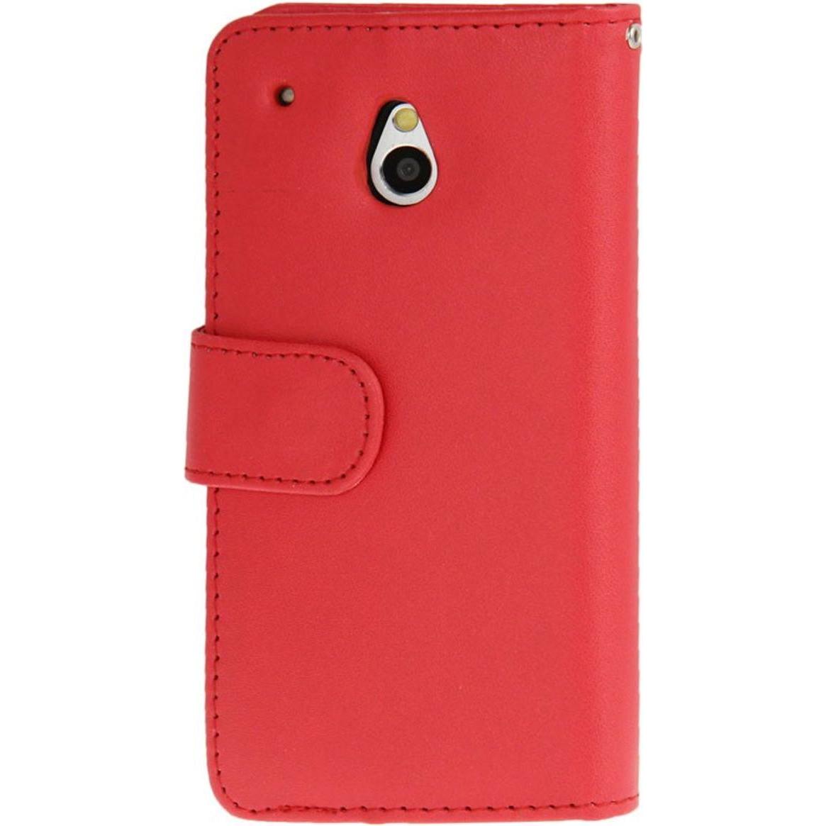 König Design Handyhülle Case für Handy HTC One mini M4 rot (HTC One Mini), Smartphone Hülle, Rot