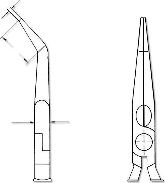 Actual product image Knipex Snipe Nose Side Cutting Pliers (Stork Beak Pliers) 26 16 200 SB (200 mm)