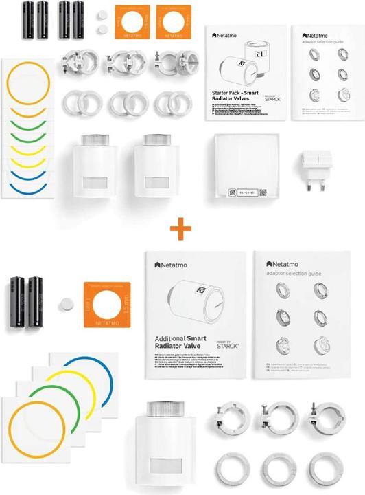 Actual product image Netatmo Starter Kit Smart Radiator Valves Advantage Set