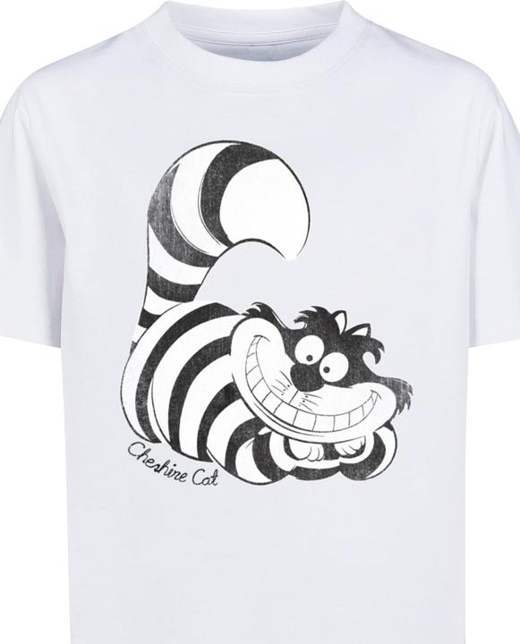 Produktbild Absolute Cult Kids Alice in Wonderland - Cheshire Cat Mono Basic T-Shirt - 124589 (122, 128)