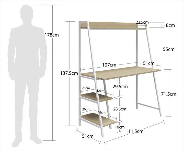 Produktbild Novogratz Bushwick (111 x 51 x 137 cm)