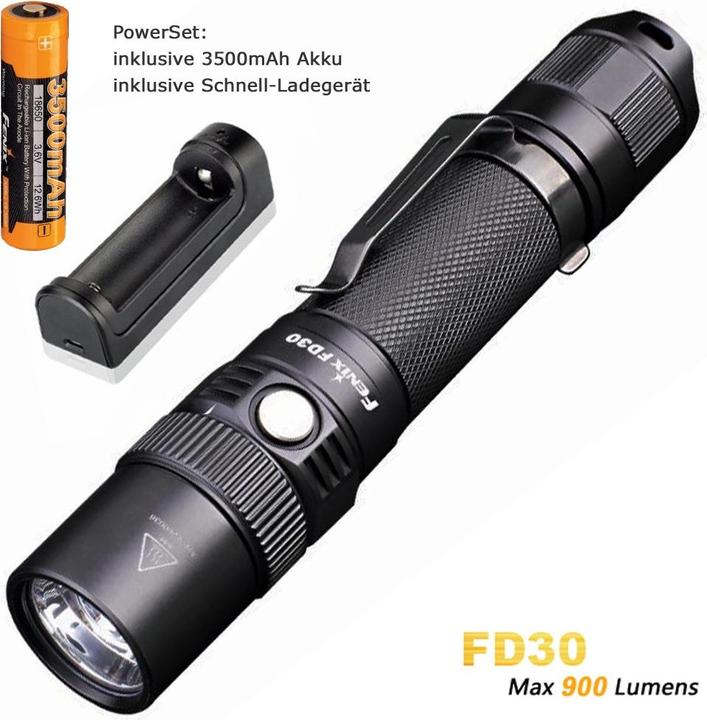 Produktbild Fenix Taschenlampe FD30 LED mit Cree XP-L HI 360 Grad fokussierbar inkl. Akku