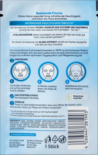 Immagine prodotto dm Balea Maschera in tessuto Aqua