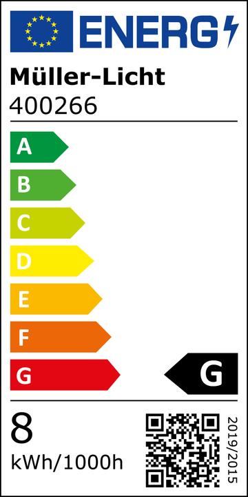 Energy Label Müller Licht LED lamp (S14s, 8 W, 480 lm, 1 x, G)