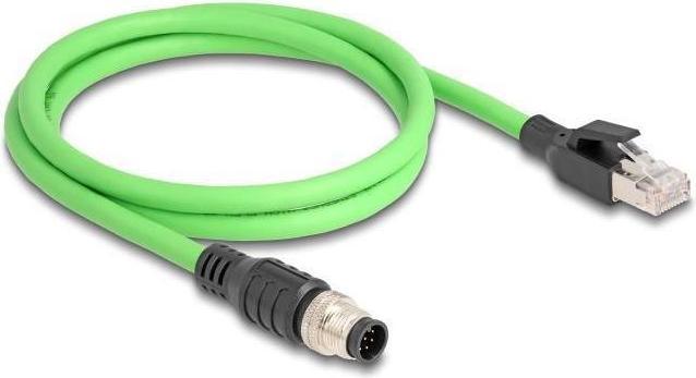 Immagine prodotto Delock Cavo M12 con codice A da spina 8 pin a spina RJ45 PUR (TPU) 1 m (SF/UTP, 1 m)