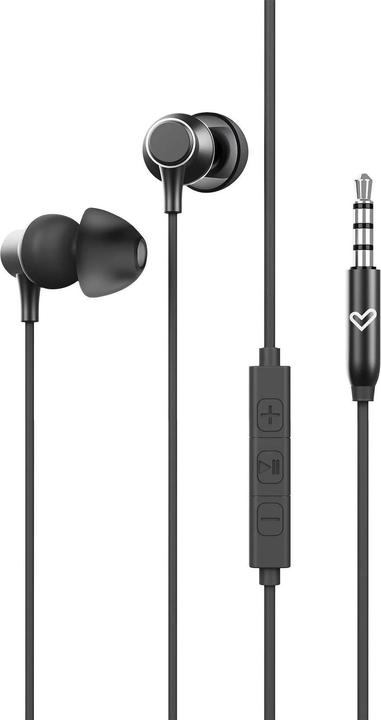 Actual product image Energy Sistem Headphones With Black Metallised Wire Microphone Jack3 5mm Recycled Plastic Aluminum (Cable)