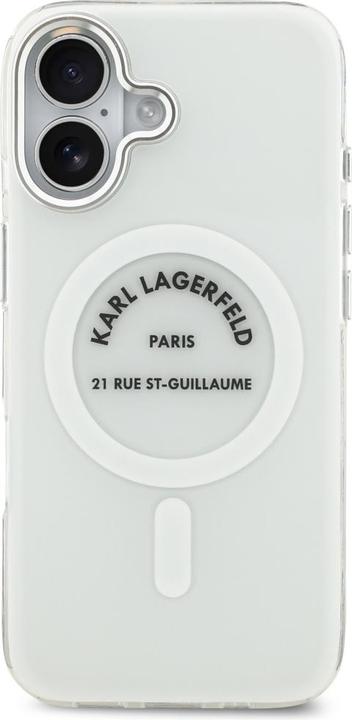 Actual product image Karl Lagerfeld - IML Karl RSG Logo MagSafe (KLHMP17SHKRSGPT) - iPhone 17 - Transparent (Apple iPhone 17)