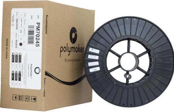 Actual product image Polymaker PolyMide PA6-CF - Black - 1.75mm (Nylon, Carbon, 1.75 mm, 2000 g, Black)