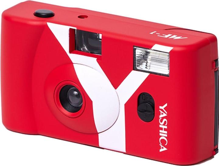 Actual product image Yashica MF-1 Snapshot Art Camera Y Edition Red with 1 Film 400/24