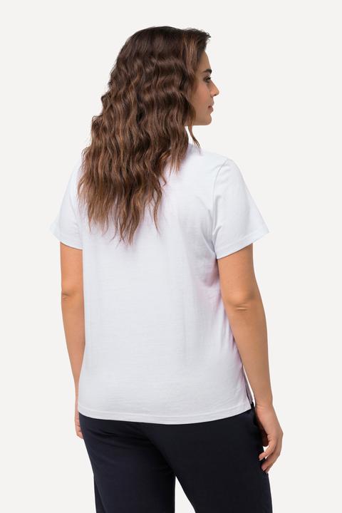 Image du produit Ulla Popken T-shirt bisous, coupe Classic. Col rond et manches courtes (42, 44)