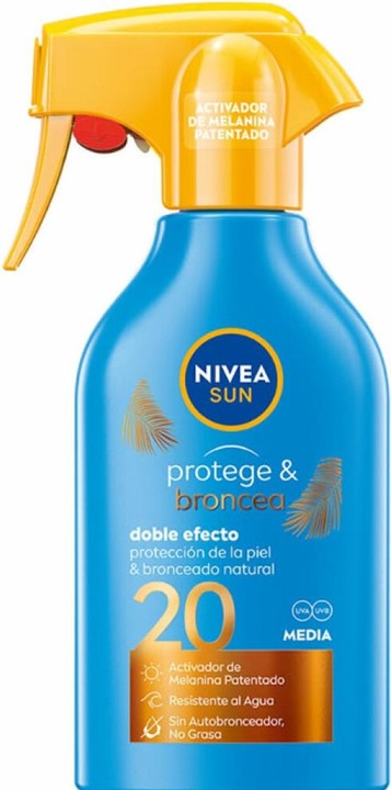 Produktbild NIVEA SUN PROTEGE&BRONCEA pistola SPF20 270 ml (Sonnenspray, SPF 20, 270 ml)