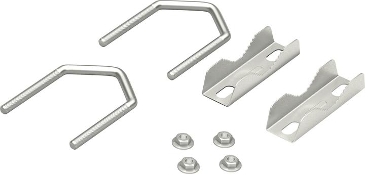 Goobay Set van 2 getande U-klemmen voor buisdiameter tot 60 mm (Diverse)