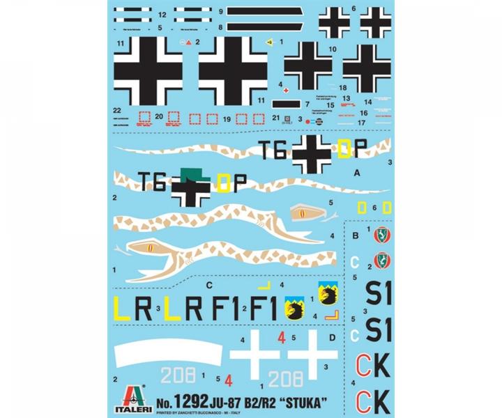 Actual product image Italeri Ju-87 B2 Stuka