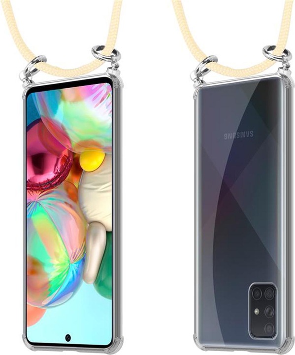 Produktbild Cadorabo TPU Handy Kette SILBER Cover