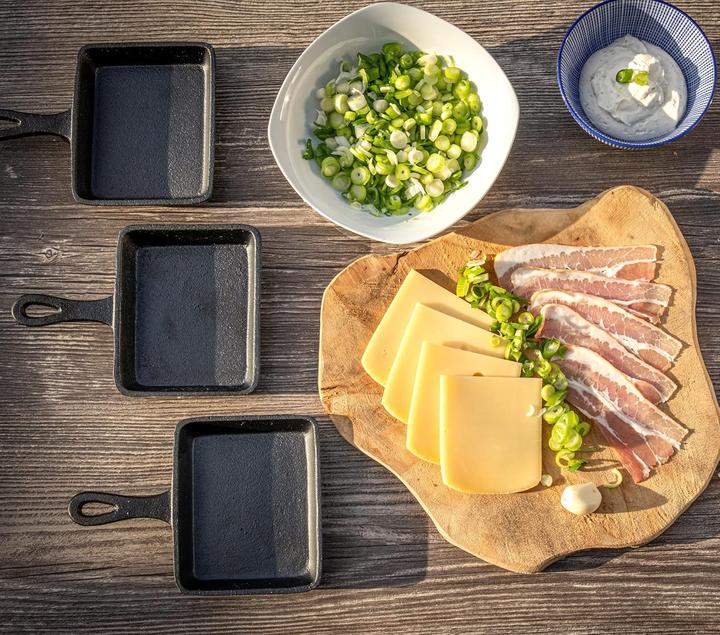 Image du produit BBQ-Toro Eingebrannte Raclette Pfännchen-Set (6 Stück)