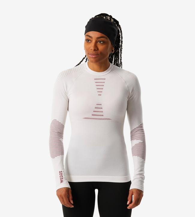 Image du produit Wedze Sous-vêtements de ski fonctionnels Femme Laine Mérinos sans couture - BL900 beige/rose (S, M)